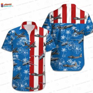 Lockheed C-130 Hercules 4th of July Hawaiian Shirt
