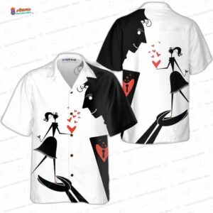 Romantic Big Man And Little Woman Hawaiian Shirt for Valentine’s Day