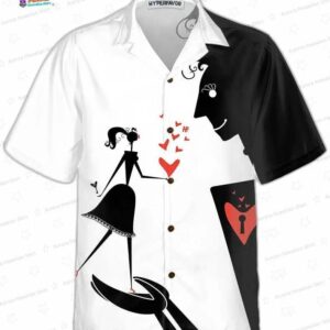Valentine Big Man And Little Woman Hawaiian Shirt Valentine Day Shirt For Couples Valentine Day Gift 2