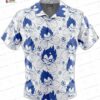 Diamond Lily Captain’s Blue Hawaiian Shirt, Small Floral Aloha Button-Up for Resort Vacation Gift