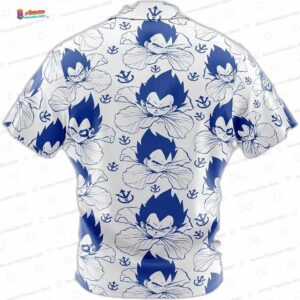 Vegeta Blue Dragon Ball Z Button Up Hawaiian Shirt 1