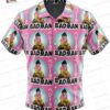Juicy Pink Dragon Ball Z Hawaiian Shirt, Funny Vegeta Anime Aloha Button-Up for Fan Gift