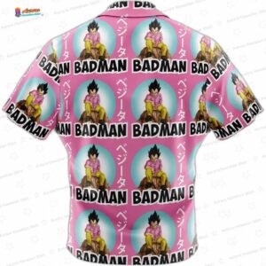Vegeta Pink Badman Dragon Ball Z Button Up Hawaiian Shirt 1