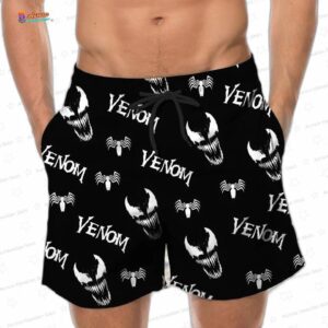 Venom Button Shirt And Short Marvel Hawaiian Shirt Best Mode Shirt Disneyland Trip Tee Summer Vacati 3