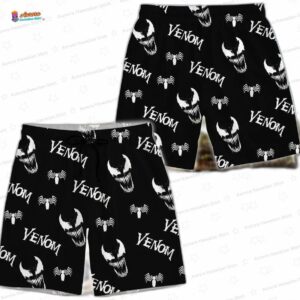 Venom Button Shirt And Short Marvel Hawaiian Shirt Best Mode Shirt Disneyland Trip Tee Summer Vacati 6