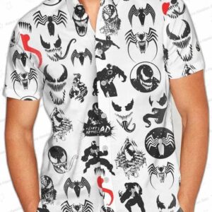 Venom Hawaiian Shirt We Are Venom Button Shirt Super Hero Beach Shorts Horror Movie Shirt Marvel Alo 2