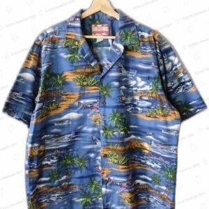 Vintage Fighter Bomber Aircraft Hawaiian Shirt for Pilots