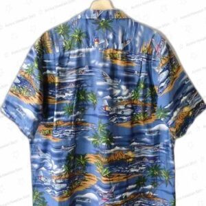 Vintage RJC Aircraft Fighter Bomber Hawaiian Shirt 2