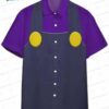 Funny Wario Super Mario Hawaiian Shirt – Gamer Vacation Button-Up