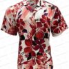 White Ginger Blue Rayon Hawaiian Shirt for Resort Days