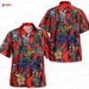Black Symbiote Pattern Venom Hawaiian Shirt, White Comic Aloha Button-Up for Horror Movie Fan Gift Black Symbiote Pattern Venom Hawaiian Shirt, White Comic Aloha Button-Up for Horror Movie Fan Gift