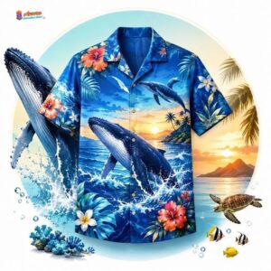 Whale Hawaiian Shirt