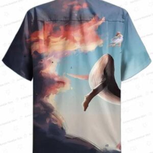 Whale Sky Colorful Trendy Hawaiian Shirt 3D Summer Gifts 1