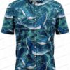Colorful Sky Whale Hawaiian Shirt with 3D Ocean Art for Summer Gifts