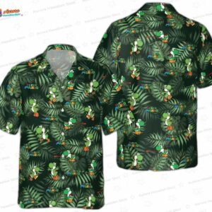Yoshi Super Mario Hawaiian Shirt for Gamers
