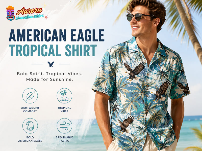 American eagle tropical shirt 