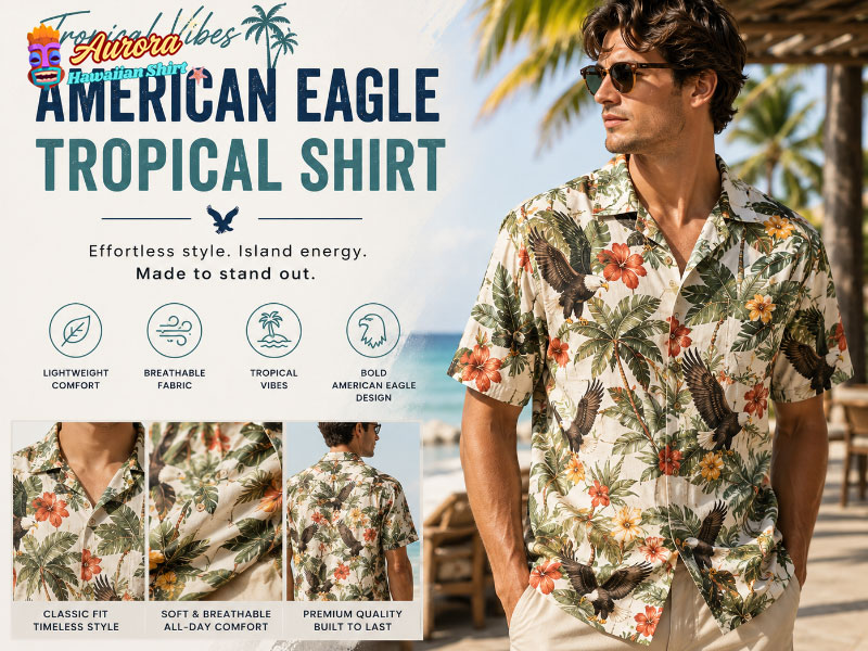 American eagle tropical shirt 