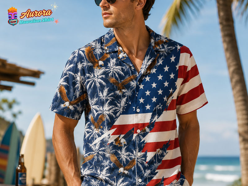 American eagle tropical shirt 