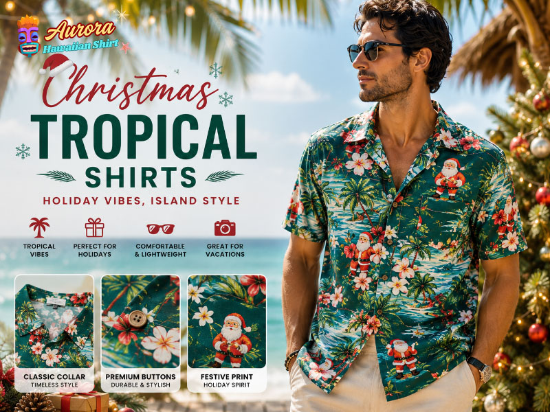 christmas tropical shirts 2 christmas tropical shirts