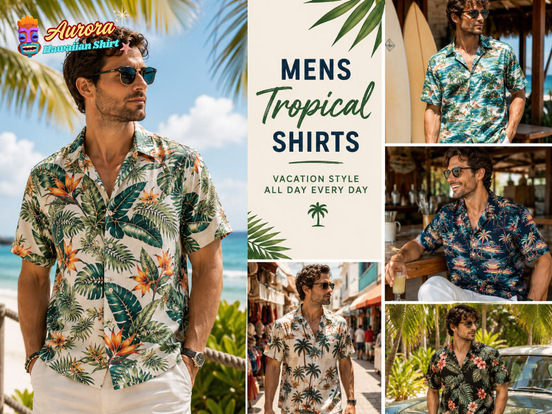 mens tropical shirts
