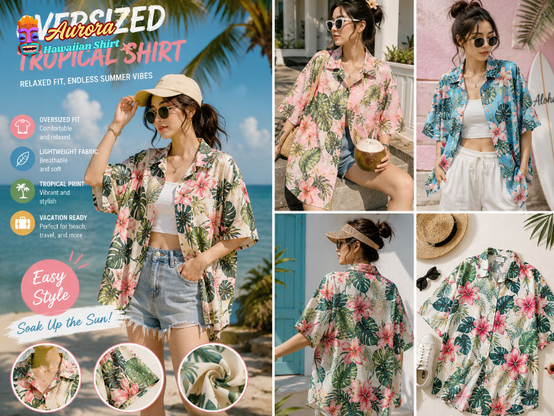 oversized tropical shirt 1 oversized tropical shirt