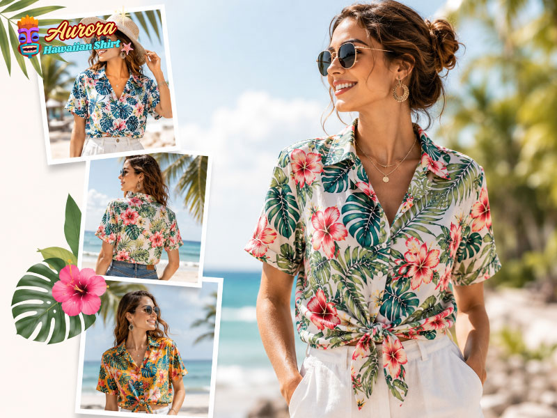 pink tropical shirts