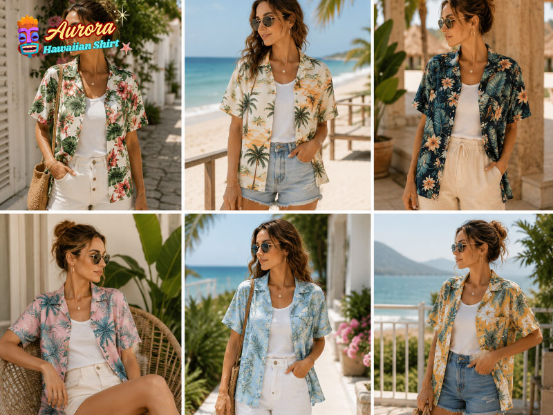 tropical print shirt womens