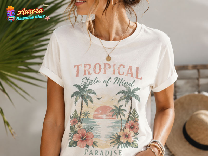 tropical t-shirt womens