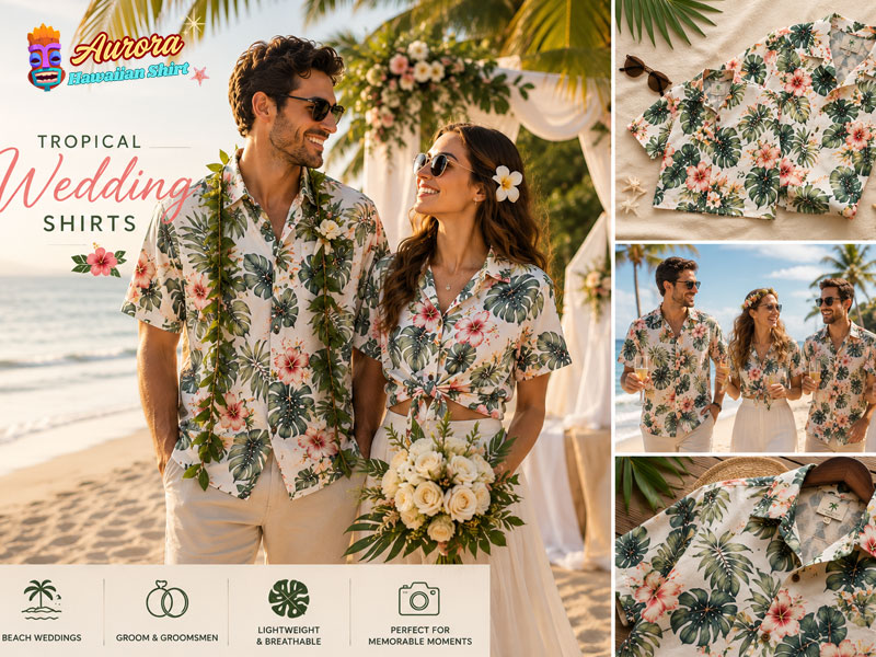 tropical wedding shirts