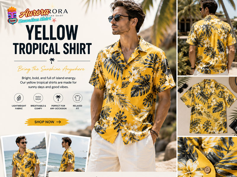 yellow tropical shirts 