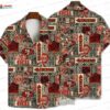 Red Palm Sunset San Francisco 49ers Hawaiian Shirt, Tropical Fan Aloha Button-Up