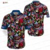 Tiki Volcano Los Angeles Angels Hawaiian Shirt, Beach Resort Style Tiki Volcano Los Angeles Angels Hawaiian Shirt, Beach Resort Style