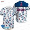 Tropical Sunset Los Angeles Angels Hawaiian Shirt, Coastal Fan Style Tropical Sunset Los Angeles Angels Hawaiian Shirt, Coastal Fan Style