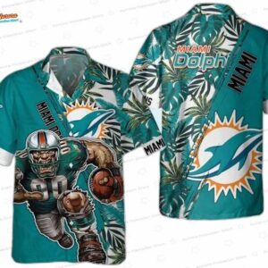 Beast Mode Jungle Miami Dolphins Hawaiian Shirt for Game Day Fans