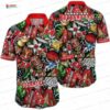 Red Hibiscus Tampa Bay Buccaneers Hawaiian Shirt, Tropical Buccaneer Fan Style Red Hibiscus Tampa Bay Buccaneers Hawaiian Shirt, Tropical Buccaneer Fan Style