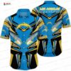 Tiki Island Los Angeles Chargers Hawaiian Shirt, Volcano Game Day Button-Up Tiki Island Los Angeles Chargers Hawaiian Shirt, Volcano Game Day Button-Up