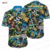 Custom Tiki Surf Los Angeles Chargers Hawaiian Shirt, Coastal Fan Aloha Button-Up Custom Tiki Surf Los Angeles Chargers Hawaiian Shirt, Coastal Fan Aloha Button-Up