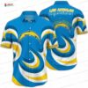 Thunder Bolt Los Angeles Chargers Hawaiian Shirt, Tropical Fan Aloha Button-Up Thunder Bolt Los Angeles Chargers Hawaiian Shirt, Tropical Fan Aloha Button-Up