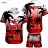 Kansas City Chiefs Sunset Paradise Hawaiian Shirt, Palm Coast Game Day Set