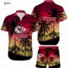 Mickey Mouse Tropical Flower Kansas City Chiefs Hawaiian Shirt, Red Floral Game Day Button-Up