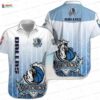 Blue Storm Palm Horizon Dallas Mavericks Hawaiian Shirts