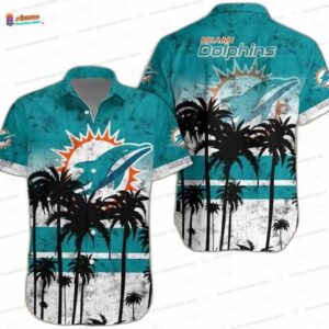 Desert Sunset Miami Dolphins Hawaiian Shirt for Beach Game Days