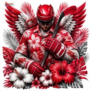 Detroit Red Wings Hawaiian Shirts