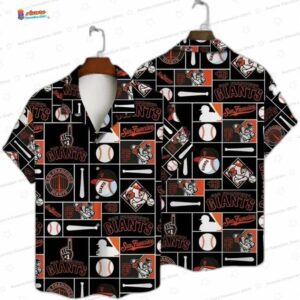 Vintage Baseball Patch San Francisco Giants Hawaiian Shirt – Sunset Vibes