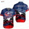 Blue Palm Columbus Blue Jackets Hawaiian Shirt – Island Design
