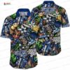 Navy Palm Horizon Tampa Bay Lightning Hawaiian Shirts Navy Palm Horizon Tampa Bay Lightning Hawaiian Shirts