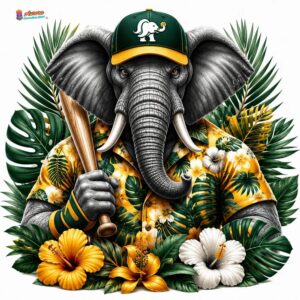 Oakland Athletics Hawaiian Shirts