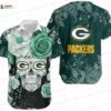 Dark Palm Green Bay Packers Hawaiian Shirt, Beachside Game Day Button-Up