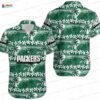 Skull Stripe Green Bay Packers Hawaiian Shirt, Bold Fan Game Day Button-Up