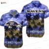 Baltimore Ravens Grateful Spirit Hawaiian Shirt, Island Jam Game Day Button-Up